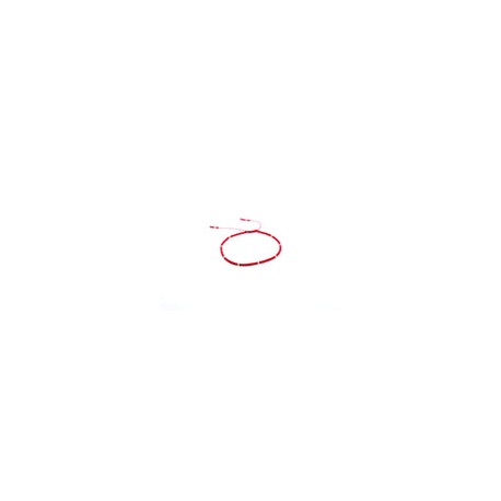 Pulsera roja con puntos de oro