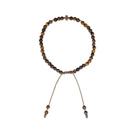 Pulsera ojo de tigre con cruz de hematita