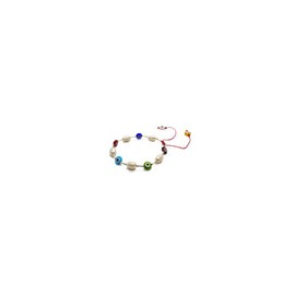 Pulsera para Protección con Perla y Ojo Multicolor