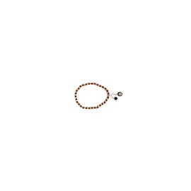 Pulsera cristales bicolor negro-golden
