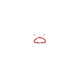 Pulsera roja de protección para niña/niño con cruz
