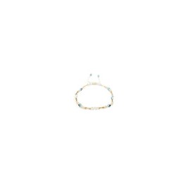 Pulsera perlas micro ojo turco azul cielo