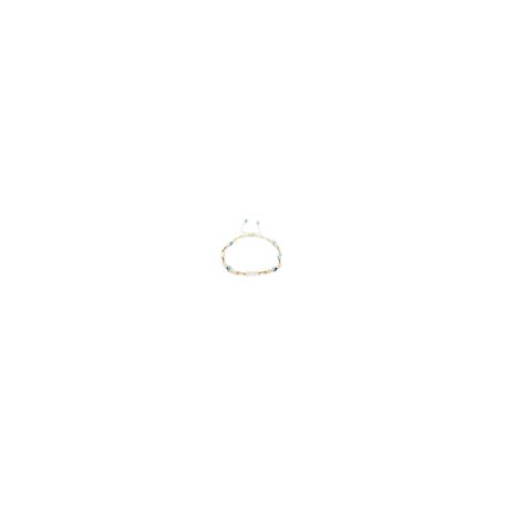 Pulsera perlas micro ojo turco azul cielo