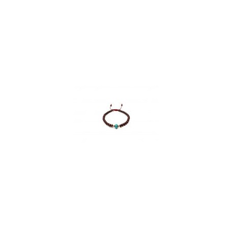 Pulsera caballero con granate y hematita