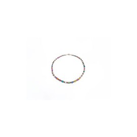 Gargantilla de perlas con hematita y ojo de gato