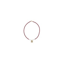 Gargantilla de Coral con Perlas y Dije de Ojo Turco