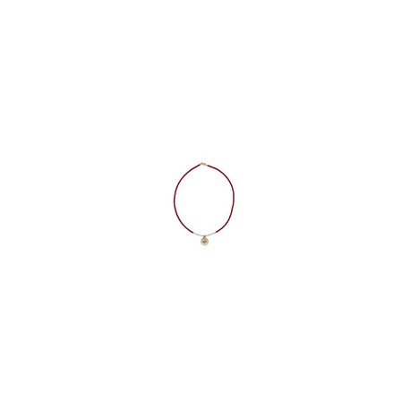 Gargantilla de Coral con Perlas y Dije de Ojo Turco