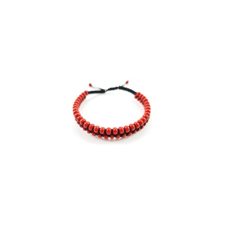 Pulsera para Hombre Trenzada con Cristal Amuleto de la Suerte
