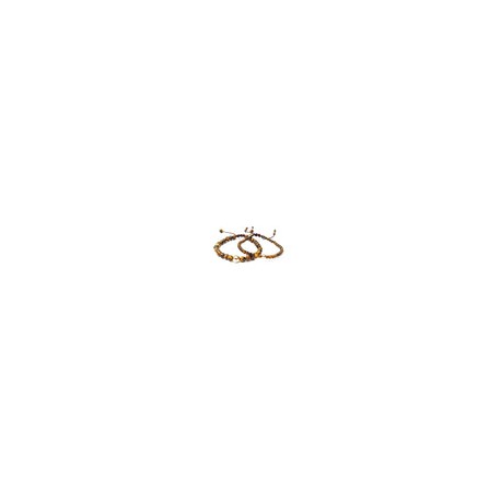 Juego de pulseras de piedra natural ojo de tigre