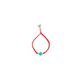 Pulsera Para Protección Tejida con Cruz de Turquesa