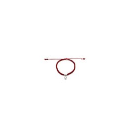 Pulsera de protección con dije de mano de fátima de plata
