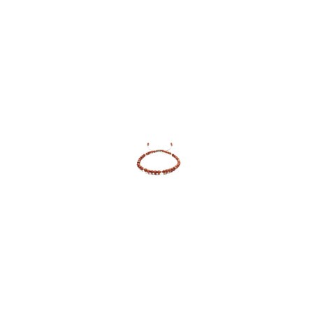 Pulsera de aventurina café para hombre con puntos de oro