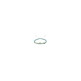 Pulsera turquesa con corona, ojo tucro y perla