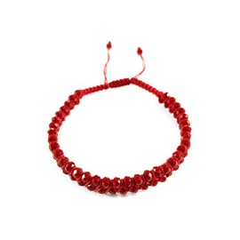 Pulsera cristales vino