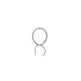 Pulsera Trenzada con Cristales Tono Morado