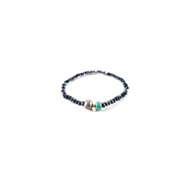 Pulsera Mujer Cristales Perla y Turquesa