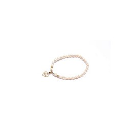 Pulsera Perla Natural Arroz con Dije Love