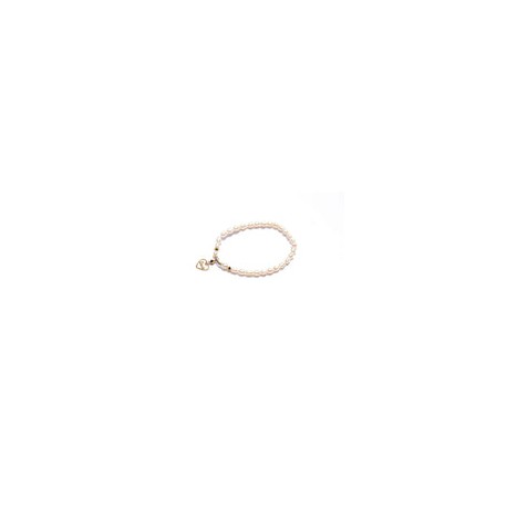 Pulsera Perla Natural Arroz con Dije Love