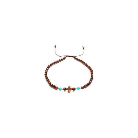 Pulsera unisex con cruz