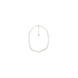 Gargantilla piedra luna con dije de cristal austriaco