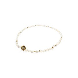 Gargantilla de perla natural con esfera de cristal