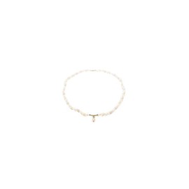 Collar de Perlas Naturales y dije en "Y"