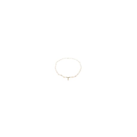 Collar de Perlas Naturales y dije en "Y"