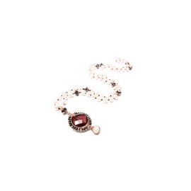 Collar de Perla Natural y Cristales