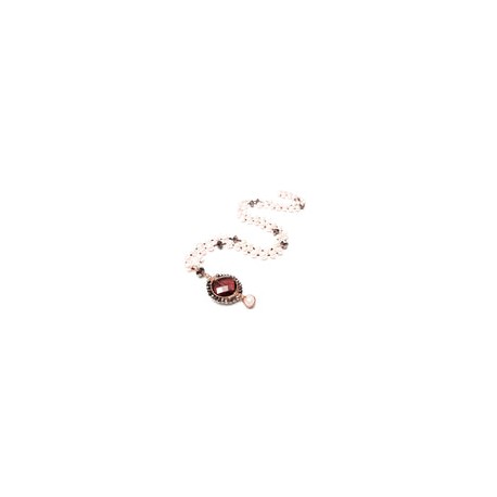 Collar de Perla Natural y Cristales