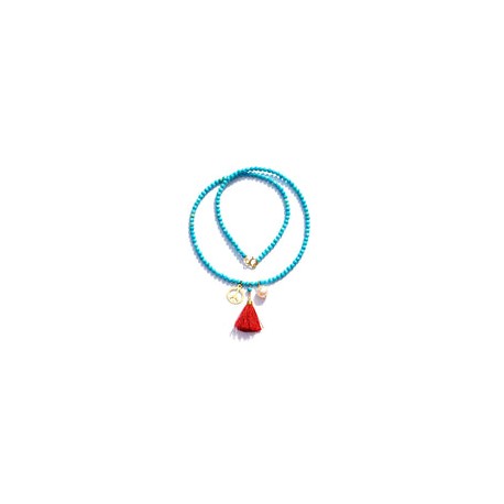 Gargantilla Collar Turquesa Estilo Boho