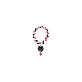 Collar engarzado de ágatas y cristal