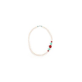 Collar de Perlas con Piedras Naturales