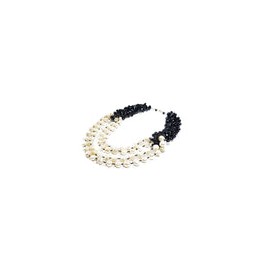 Collar Multi Satand de Perla Barroca con Cristales