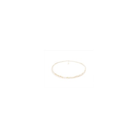 Collar Gargantilla de Cristal Beige