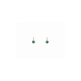 Aretes de howlita esfera 12 mm