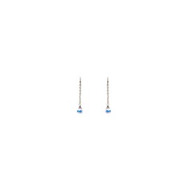Aretes de cristal Swarovski gota y perla natural micro