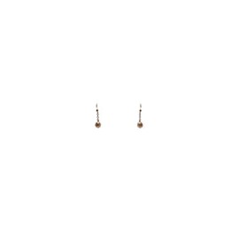 Aretes de perla natural salmón
