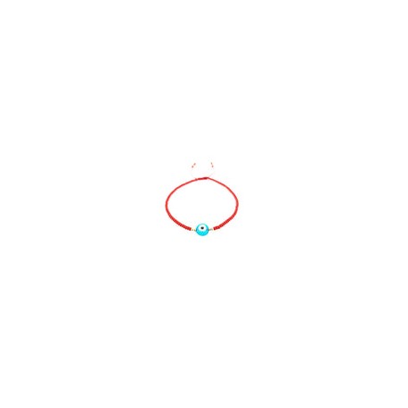 Pulsera ojo turco plano azul cielo