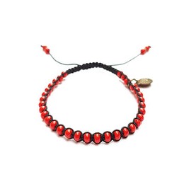 Pulsera para protección tejida con San Benito