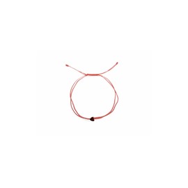 Pulsera de hilo con corazón de hematita