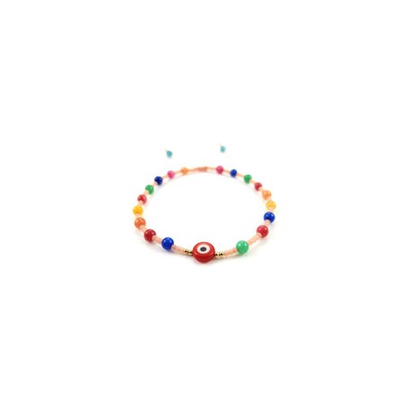 Pulsera ágatas multicolor