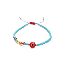 Pulsera protección azul cielo ojo turco