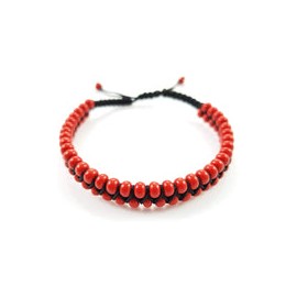 Pulsera para Hombre Trenzada con Cristal Amuleto de la Suerte