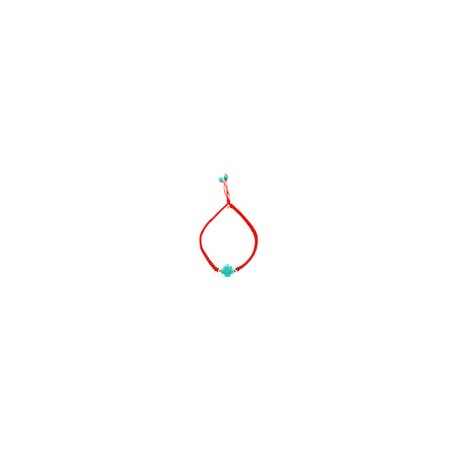 Pulsera Para Protección Tejida con Cruz de Turquesa